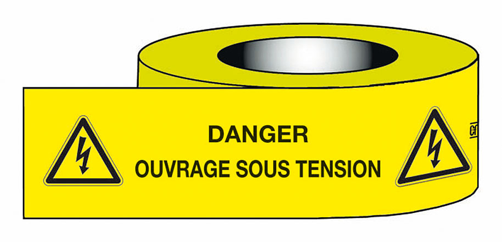ruban adhesif"danger ouvrage s