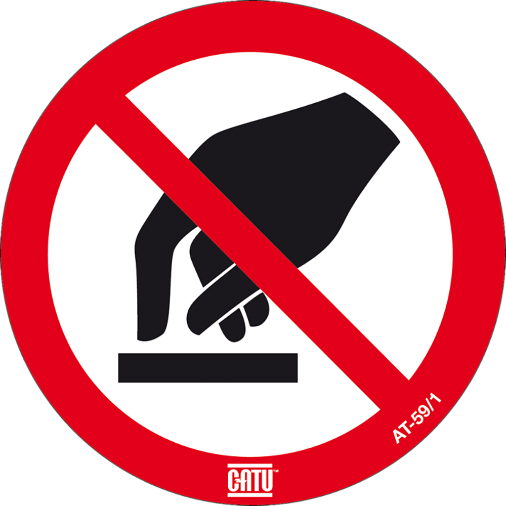 etiquette "ne pas toucher" 100