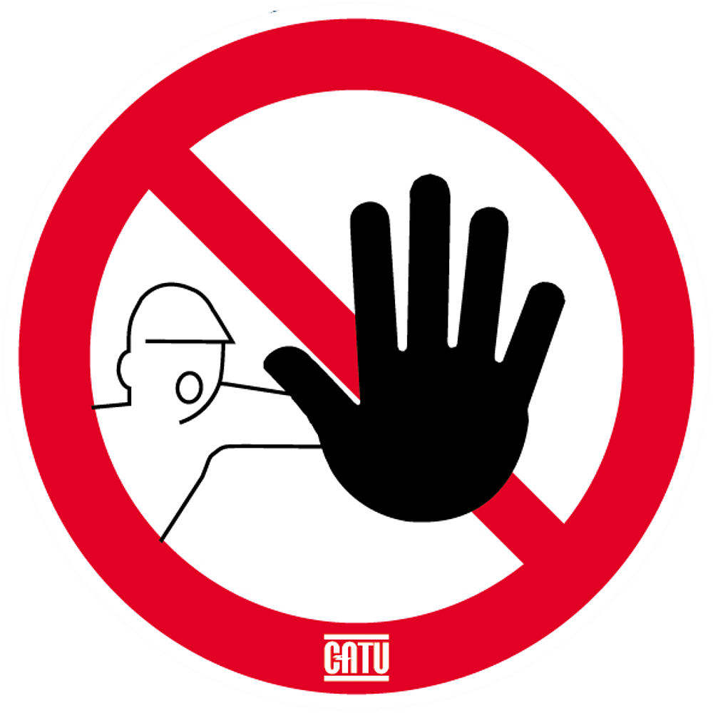 etiquette "entree interdite" 1