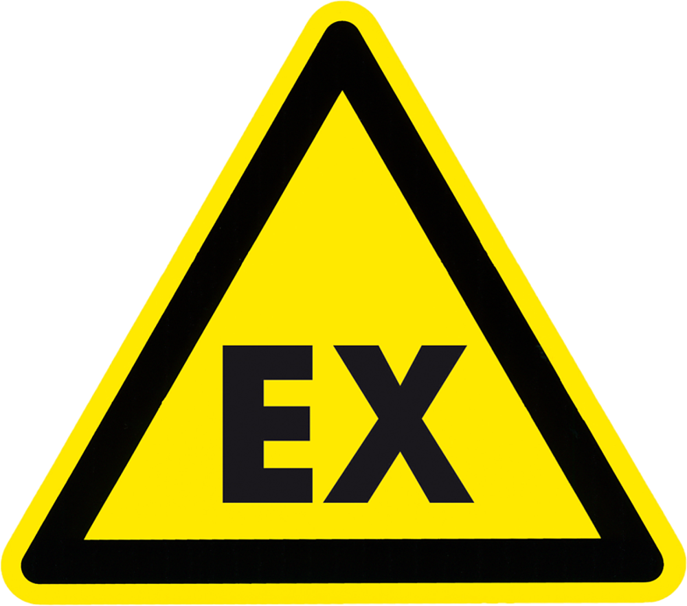 etiquette autocollante triangl