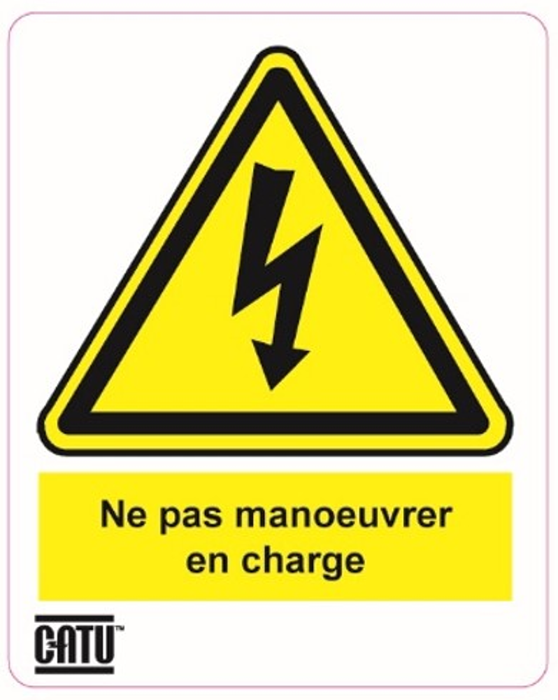 plaque de 12 ne pas manoeuvrer