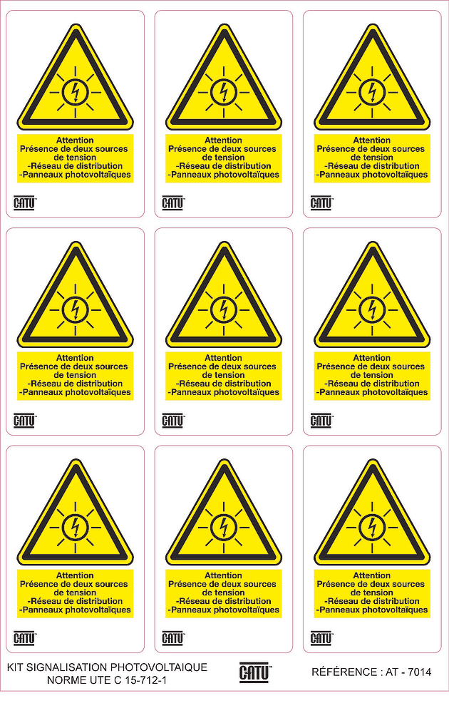 plaque de 9 et. "presence 2 so