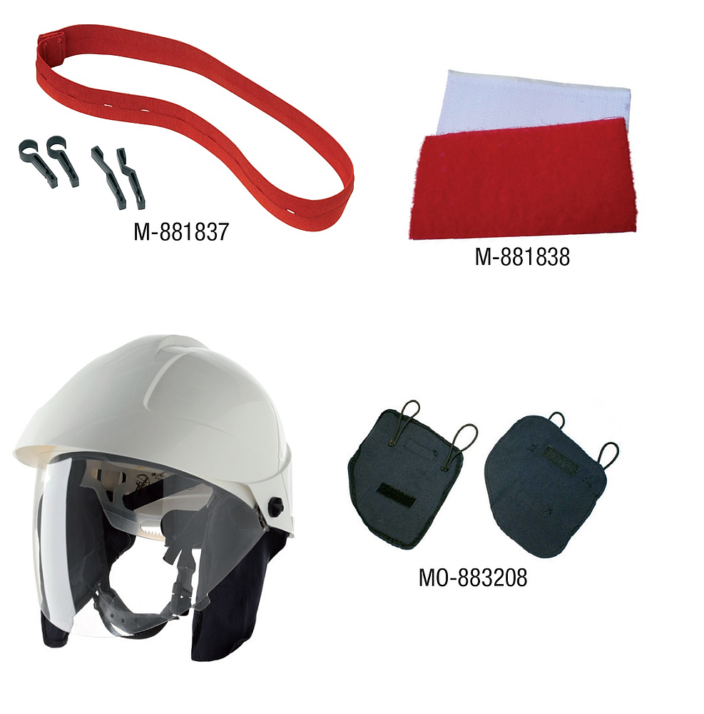 bandeau rouge elastique avec 4