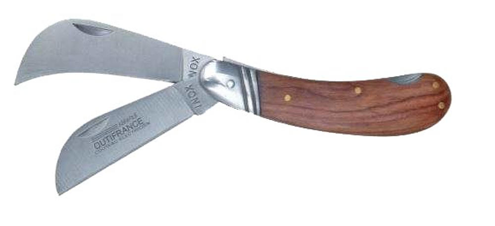couteau electricien a 2 lames