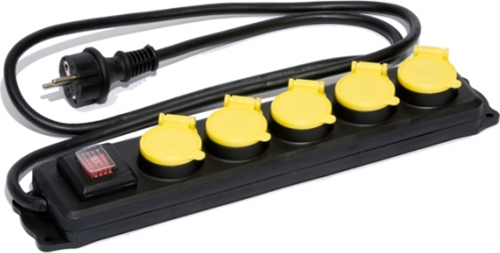 BLOC  MULTIPRISE  PRO IP 44  5  PRISES + INTER