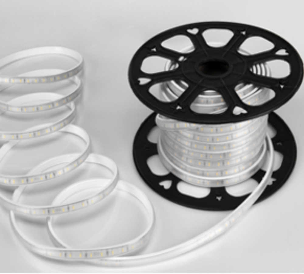 Rubans LED IP65 prise IP44 250V 8W/m 600Lm/m 120 led/m EN BOIBINE - Vignette 2