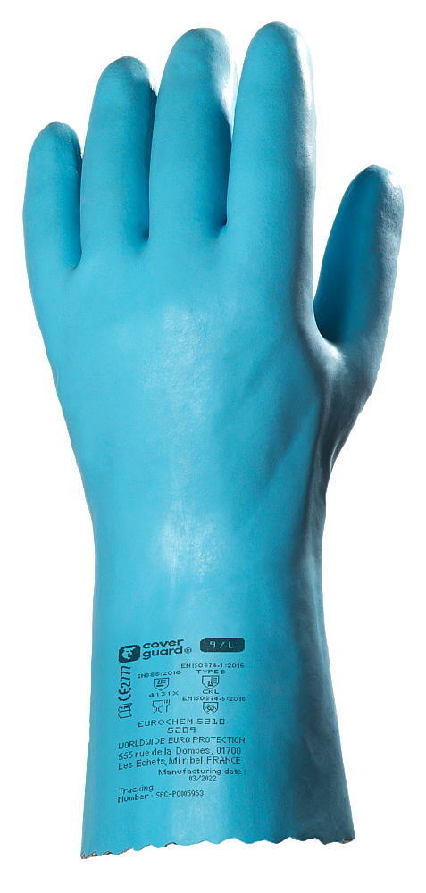 Gant LATEX JERSEY BLEU 300mm  T.10 (remplacé par Code L90030320)
