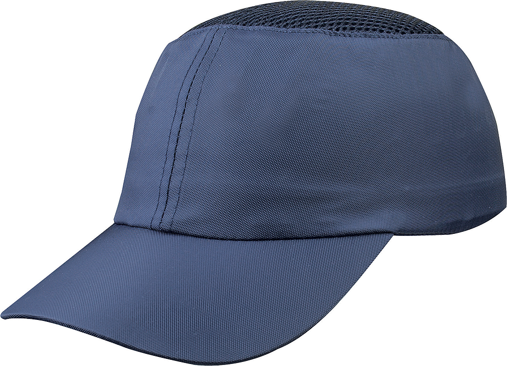 Casquette antiheurt bleu marine/orange