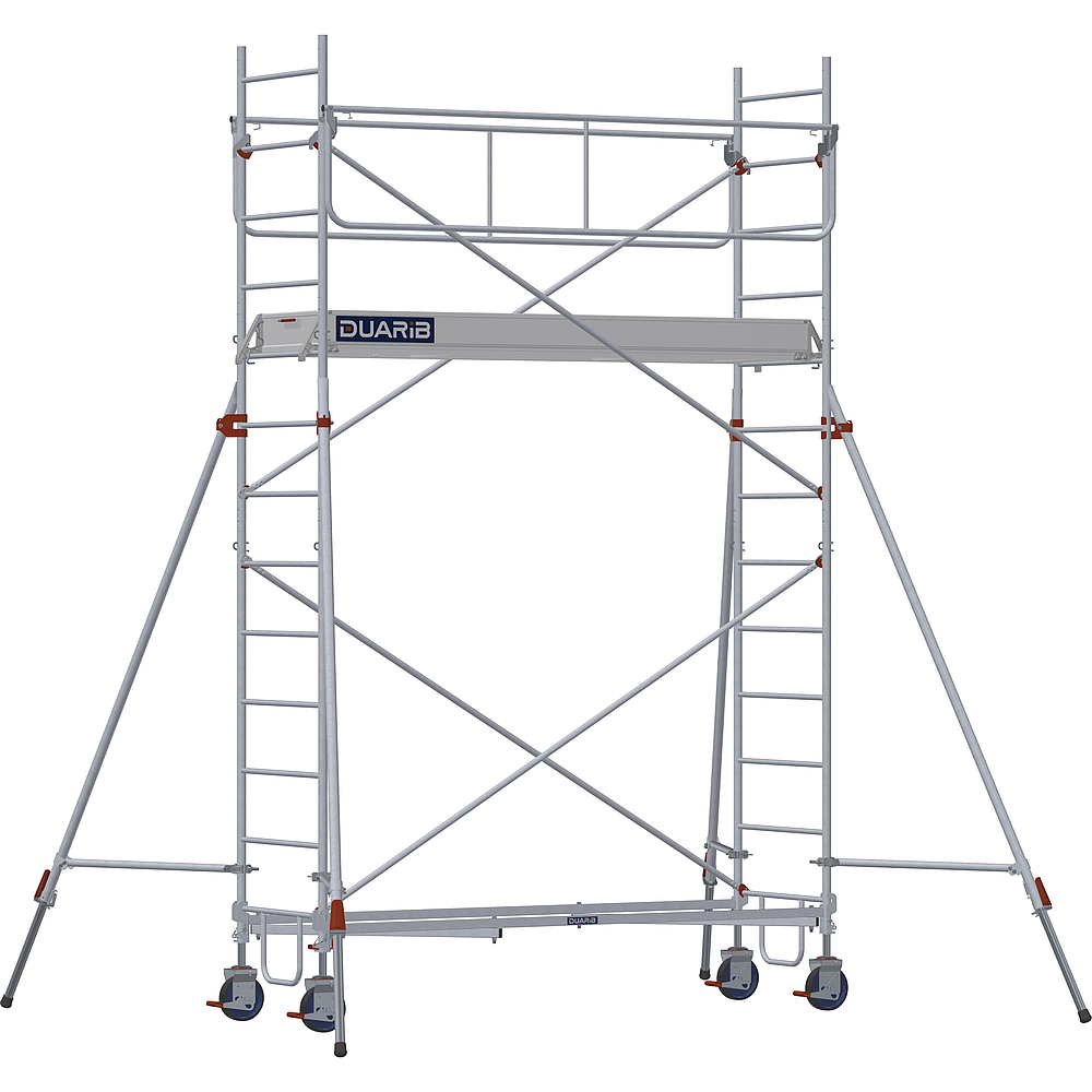 ECHAFAUDAGE ROULANT ACIER ROLLSTAR 254 PLANCHER