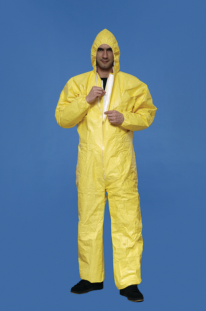 Combinaison TYCHEM XPRO C   JAUNE  CONFORME: CE CATEG. III TYPE 3-4-5-6 - Vignette 2