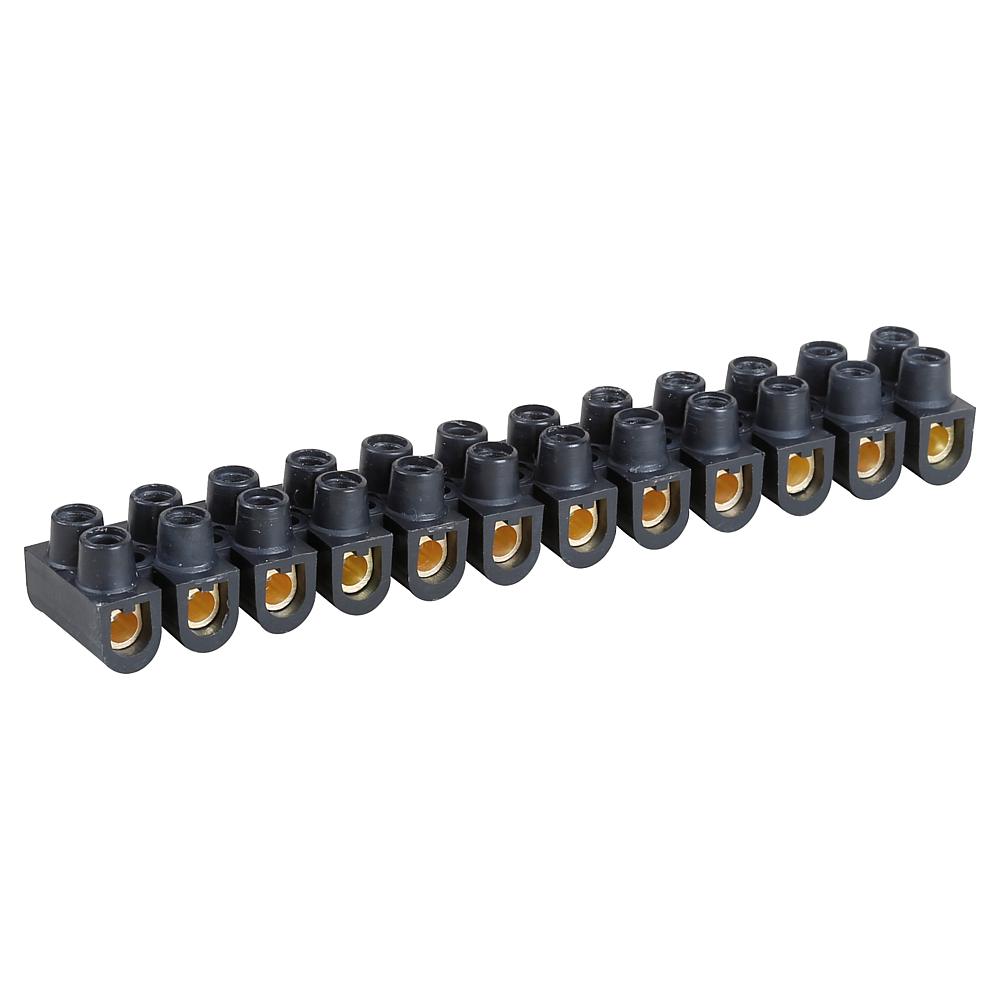 Barrettes laiton noire 6 mm²