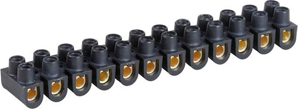 Barrettes laiton noire 6 mm²