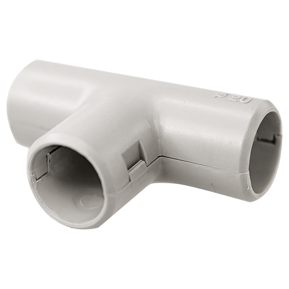 Té Ø 20mm gris