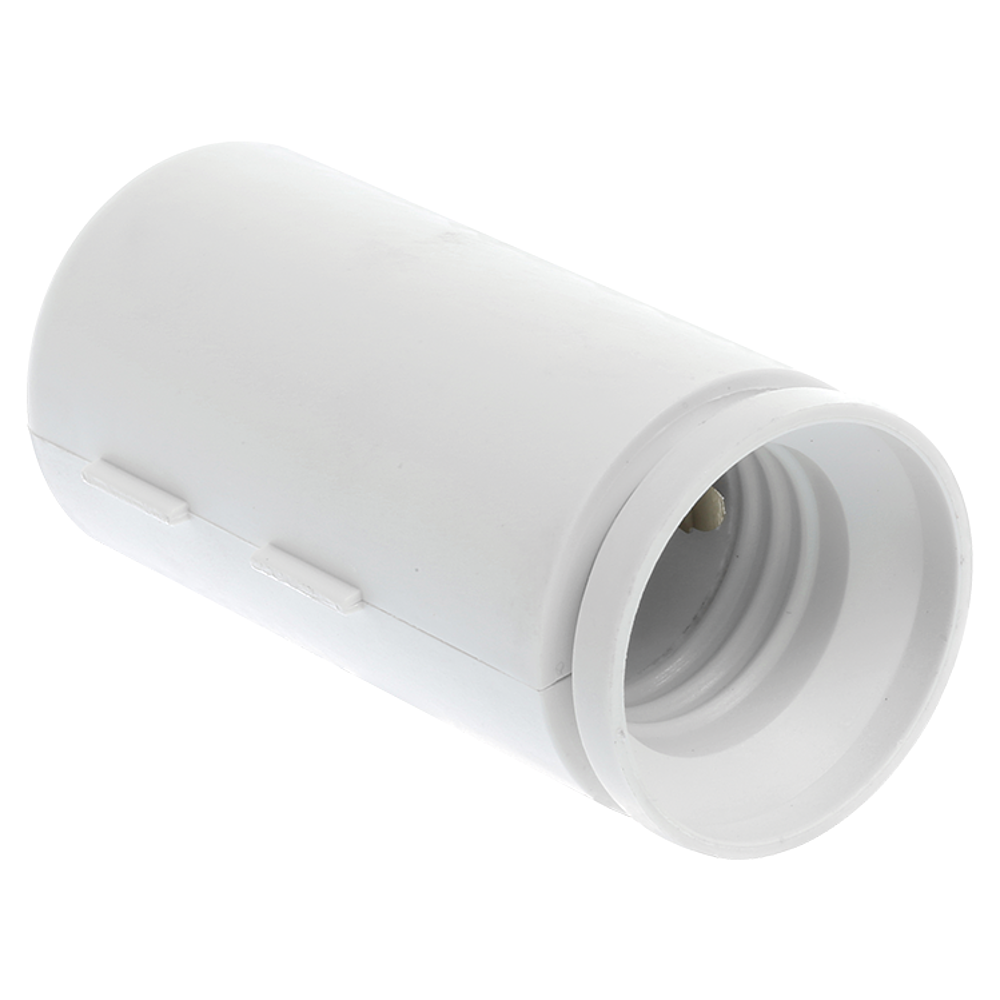 Douille de chantier E27 blanc.