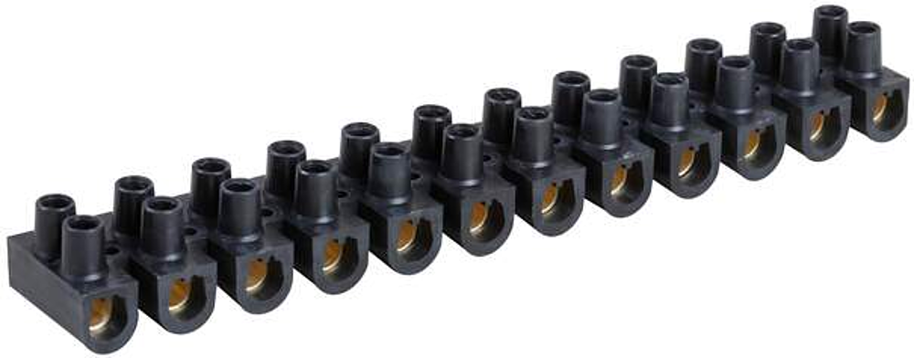 Barrette laiton noire 25 mm²