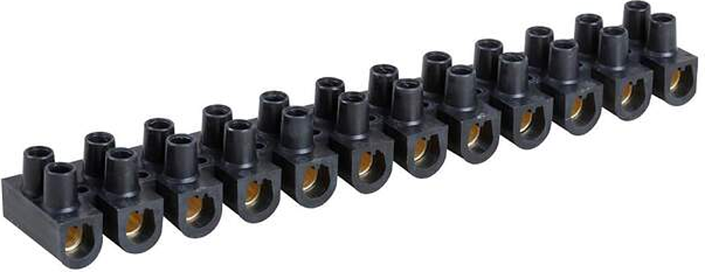 Barrette laiton noire 25 mm²