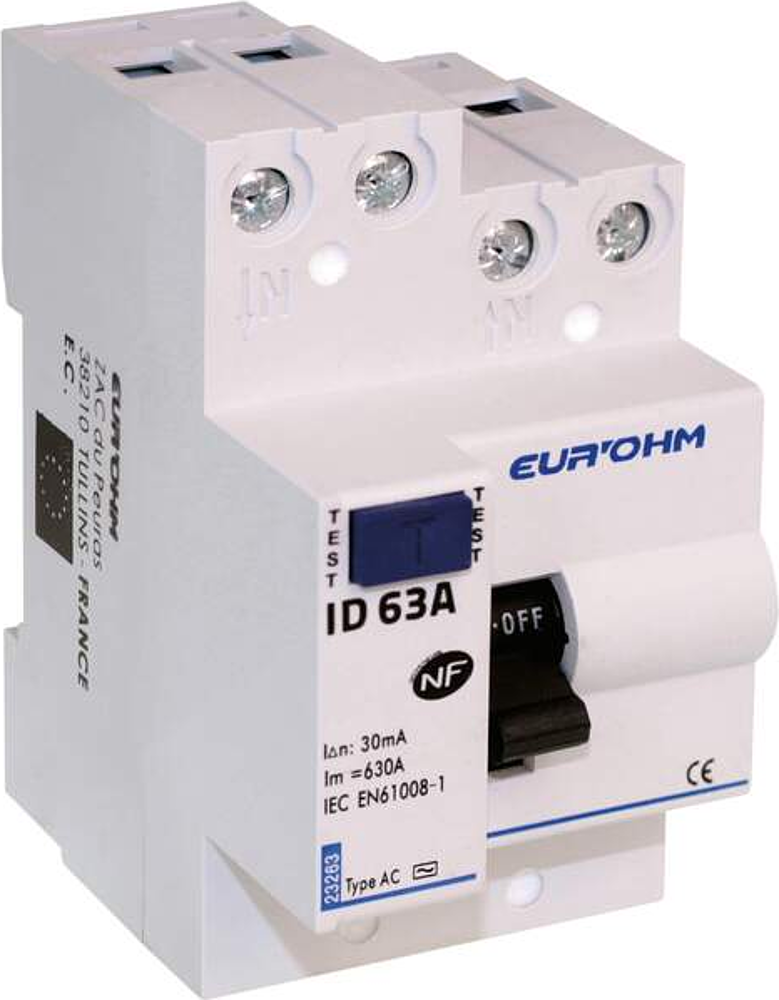 ID 63A 1P+N 30mA H/H, Cl. AC