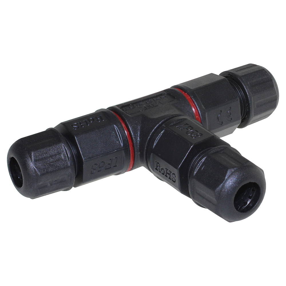 Connexion étanche IP68 en T