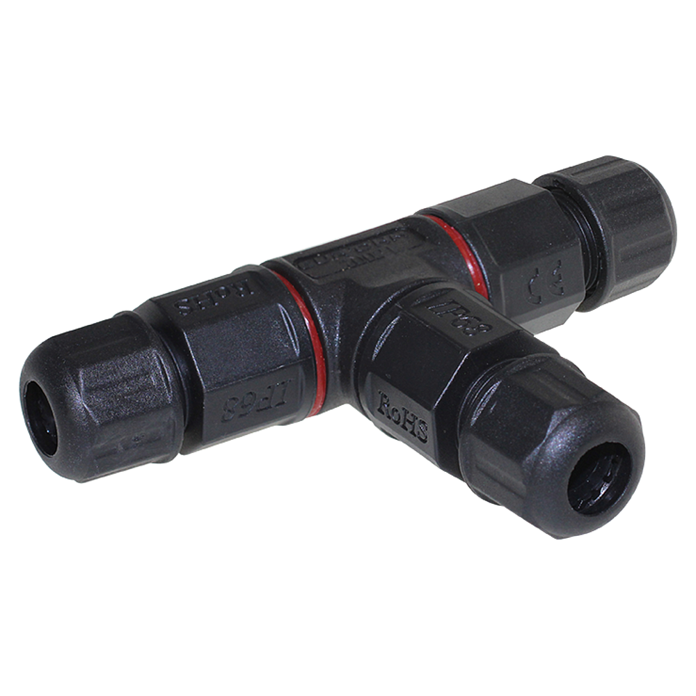 Connexion étanche IP68 en T