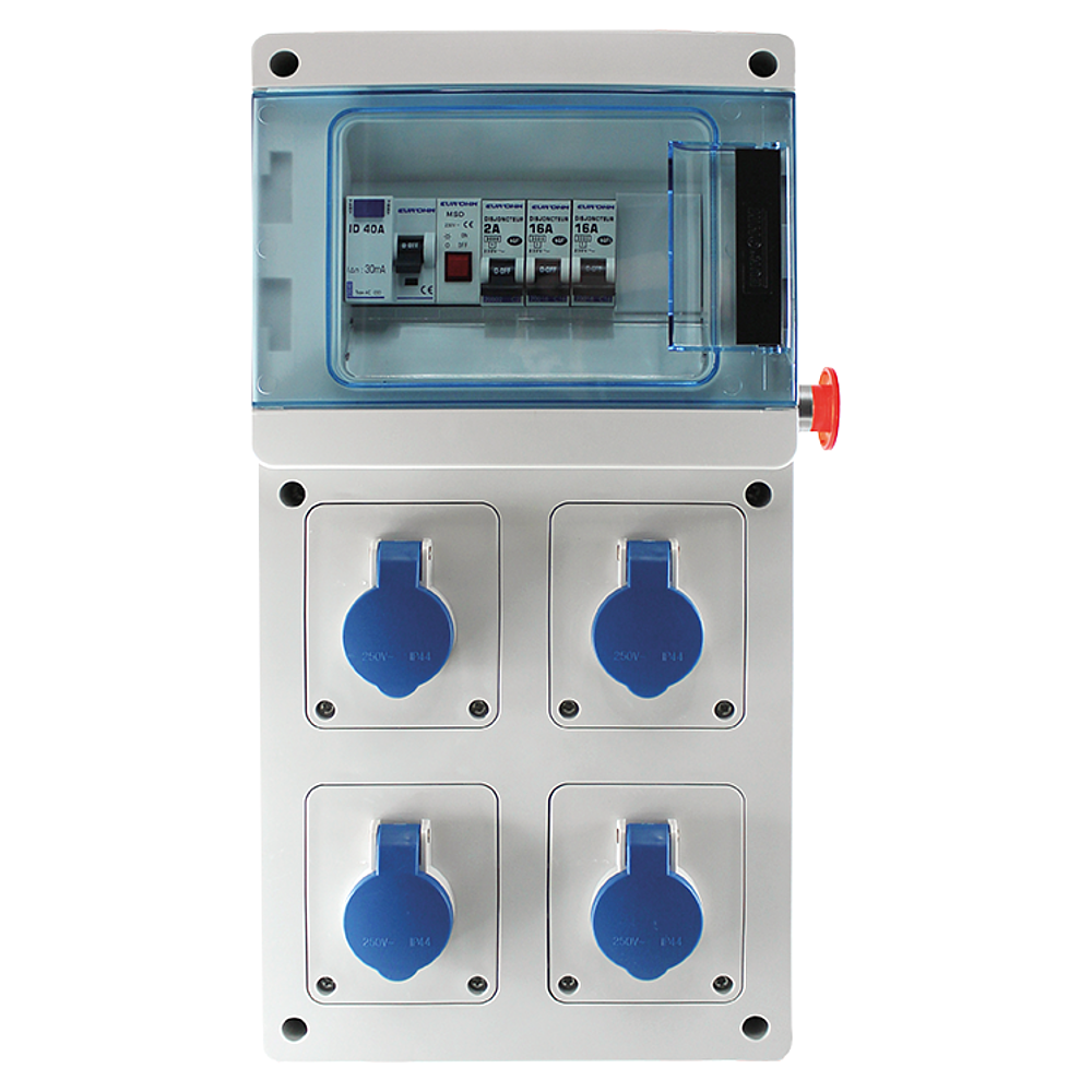 Coffret de chantier équipé 4PC