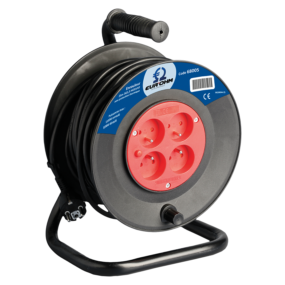 Enroul.3G1,5 25m noir