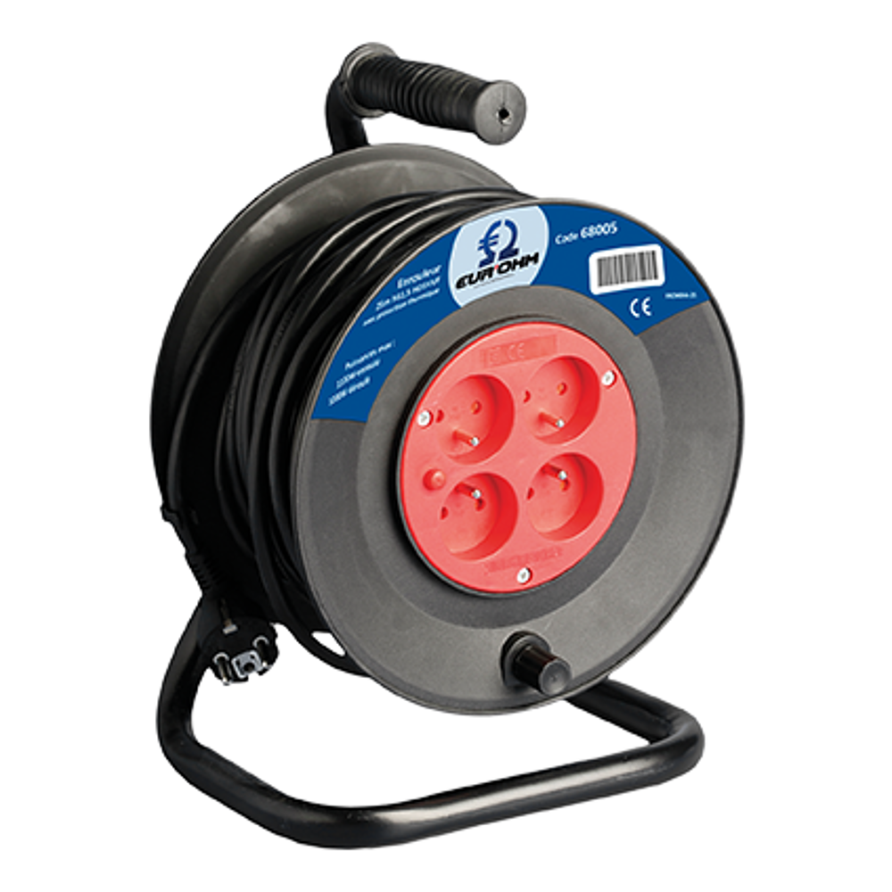 Enroul.3G1,5 25m noir