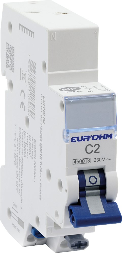 Disj 1P+N 2A C rap/rap 4,5kA