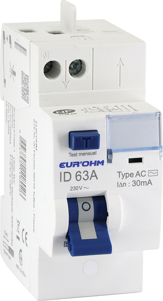 ID 2x63A 30mA Type AC H/H
