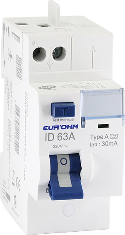 ID 2x63A 30mA Type A H/H