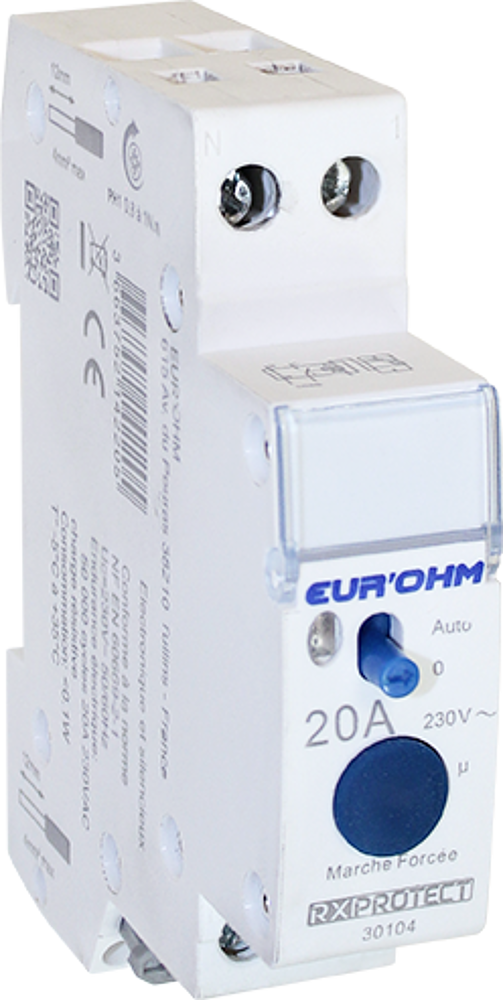 Contacteur J/N 20A 1P+N 1F