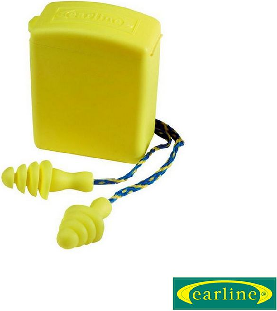 BOUCHONS ANTIBRUIT  REUTILISABLES AVEC CORDE + ETUI CEINTURE   30dB