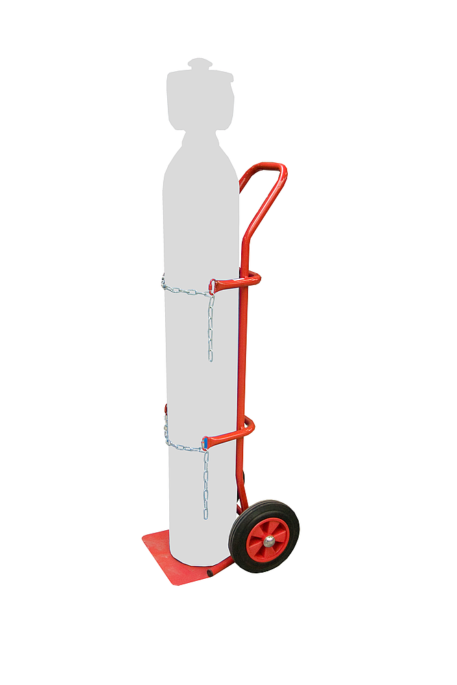 DIABLE FIMM 200 KG 1 BOUTEILLE ROUES Ø 250 MM CAOUTCHOUC