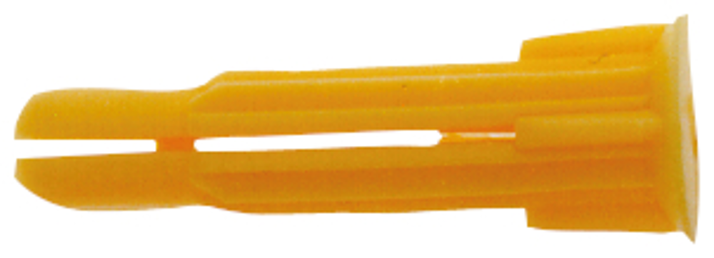 Cheville en polypropylène P 6 C jaune D2 à 5mm 100 pièces