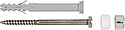 Fixation pour WC S 8 RD 80 WCR 2 pièces