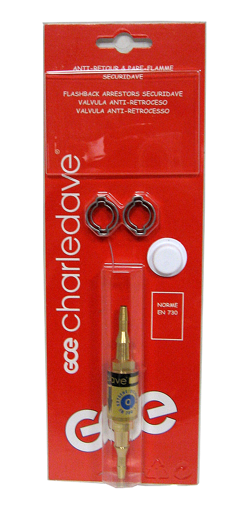 SECURIDAVE montage tuyau ox anti-retour de pression + pare-flamme