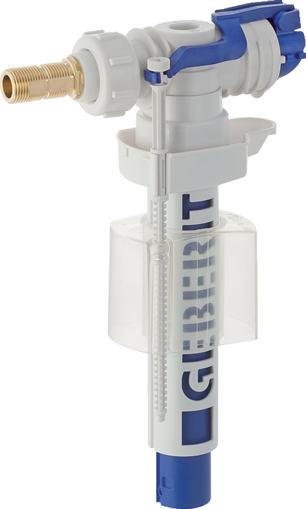 Robinet flotteur Geberit type 380, alimentation latérale, 3/8  , mamelon en laiton, pour réservoir céramique