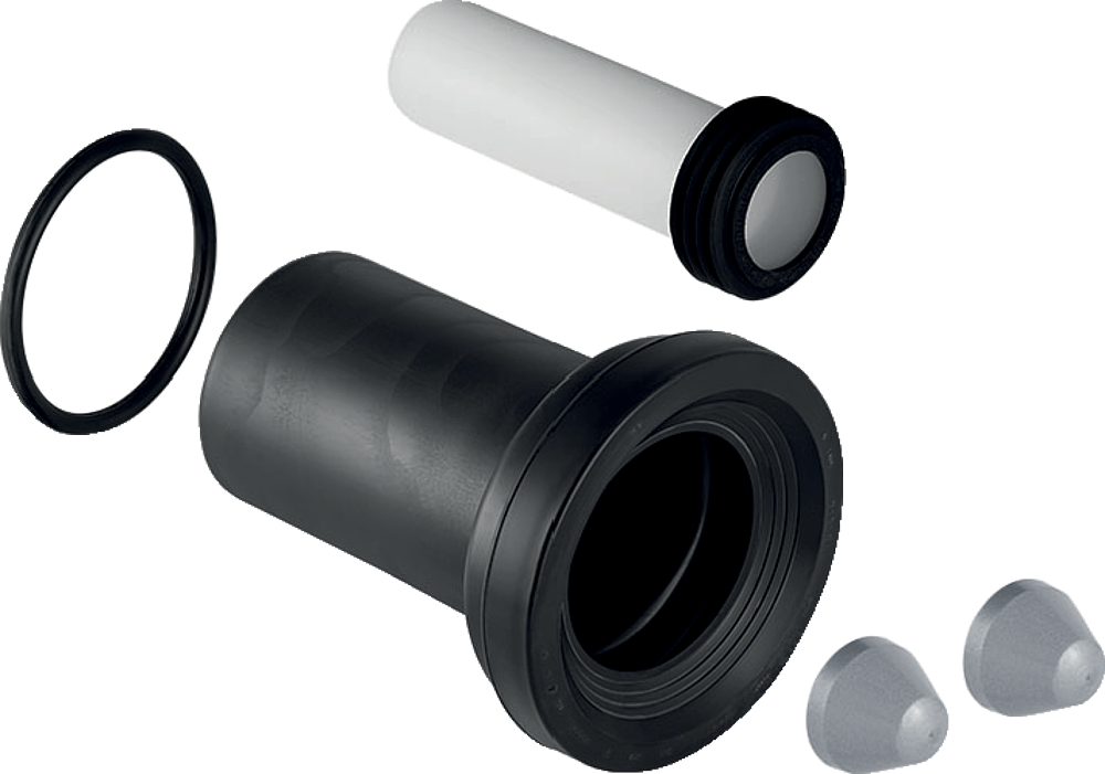 Kit de raccordement Geberit pour WC suspendu, longueur 18,5cm avec joint torique