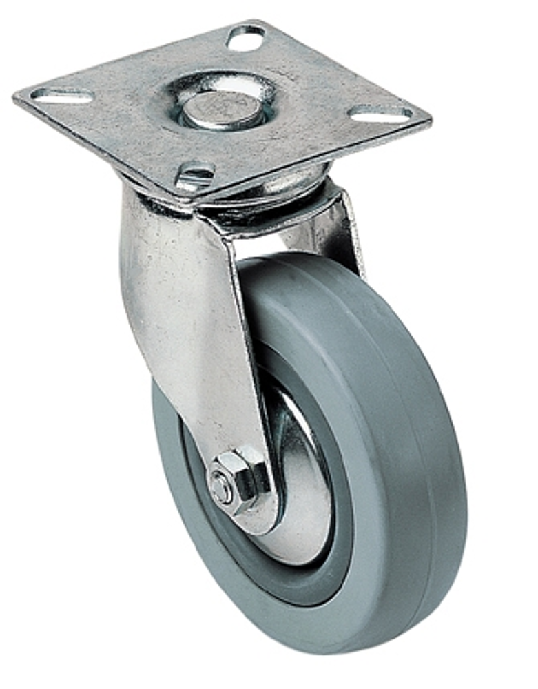 Roulette  50mm pivotante  NOVA charge admis. 40kg c/c gris/polypro noir
