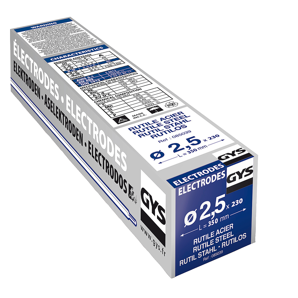Électrodes enrobées rutiles E6013 - Étui