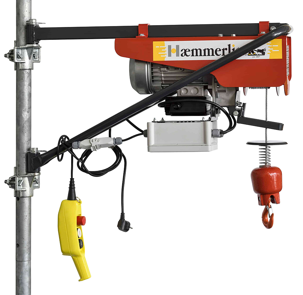 Treuil électrique 200 kg avec télécommande 48V et potence pivotante