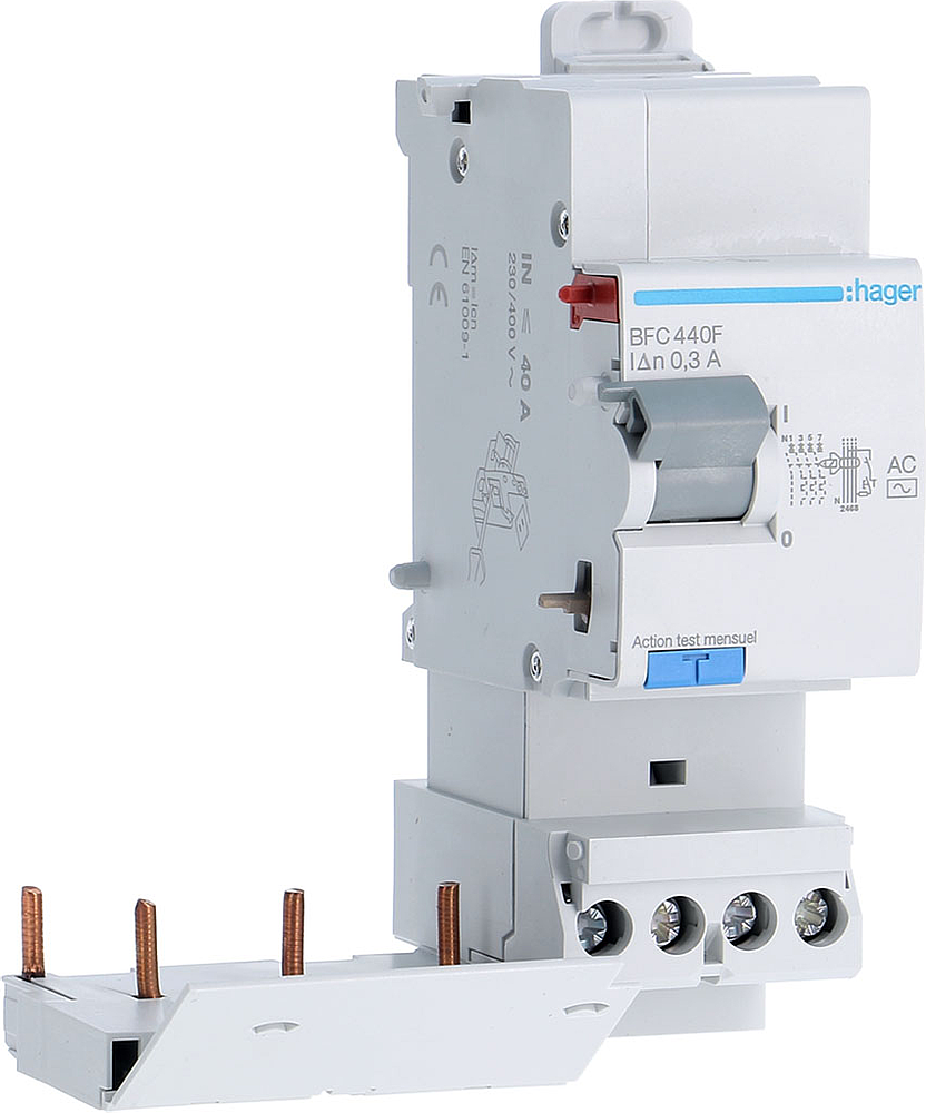 Bloc dif 3P+N 40A 300mA AC