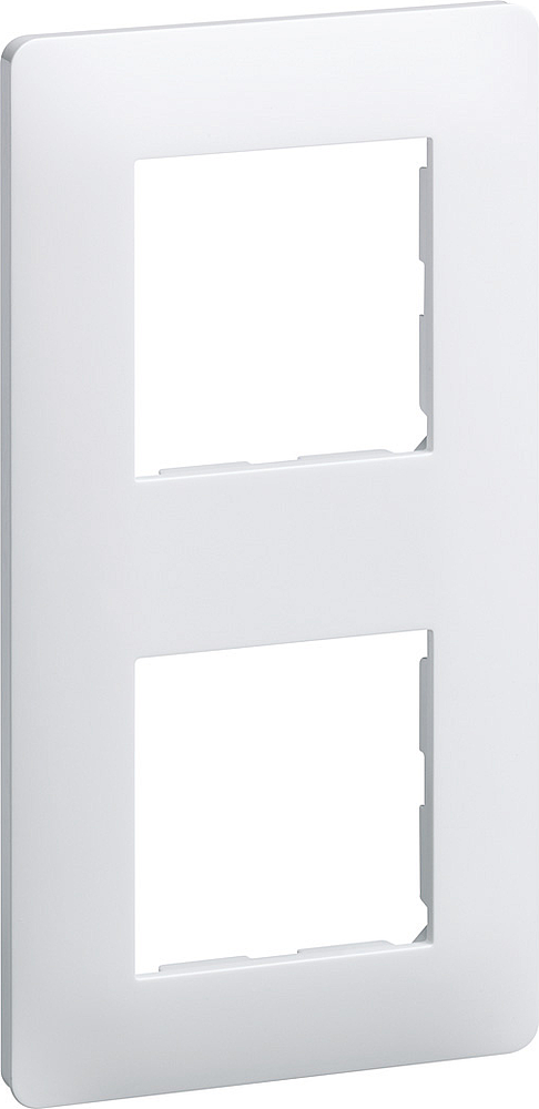 Ess. Plaque 2 postes 71 Blanc