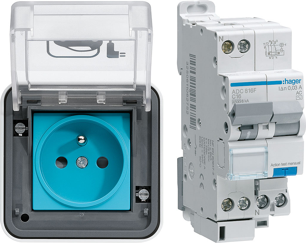 Witty IP55 3KW 2P+T M2+protec