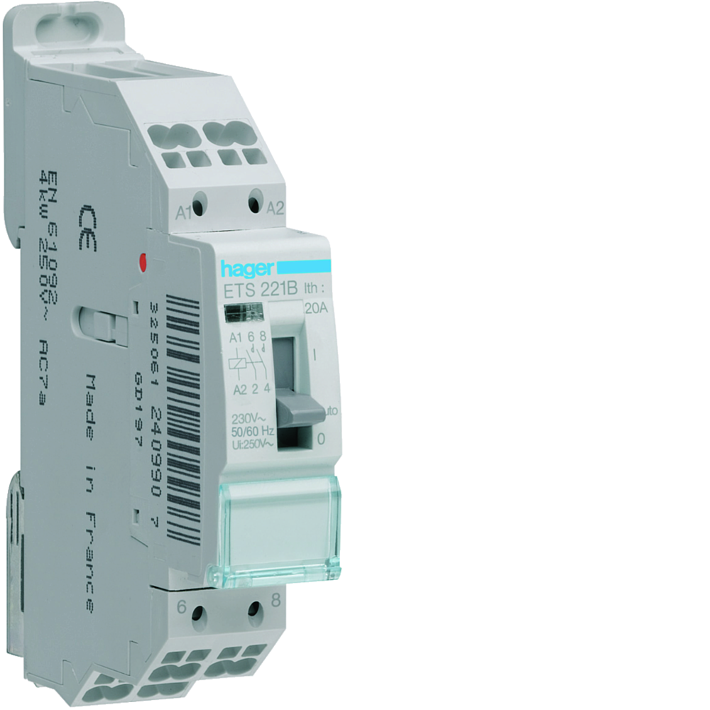 Contact J/N 20A 2F 230V