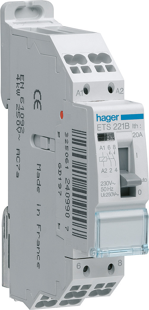 Contact J/N 20A 2F 230V