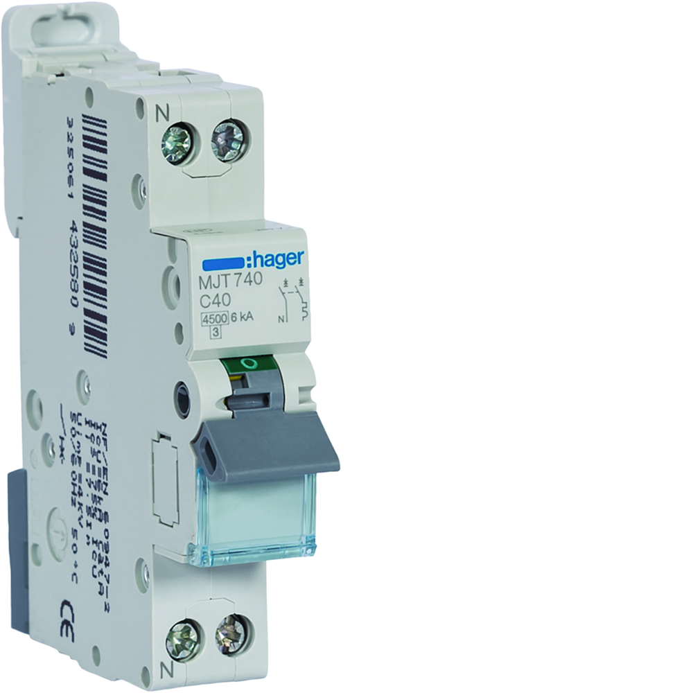 Disj.1P+N 4.5-6kA C-40A 1m