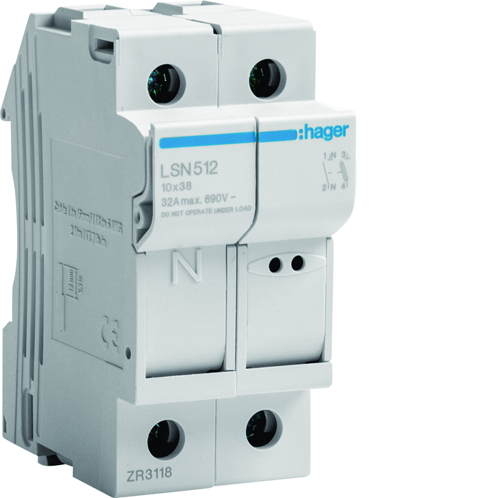 CC 1P+N 32A 690V L38 2M