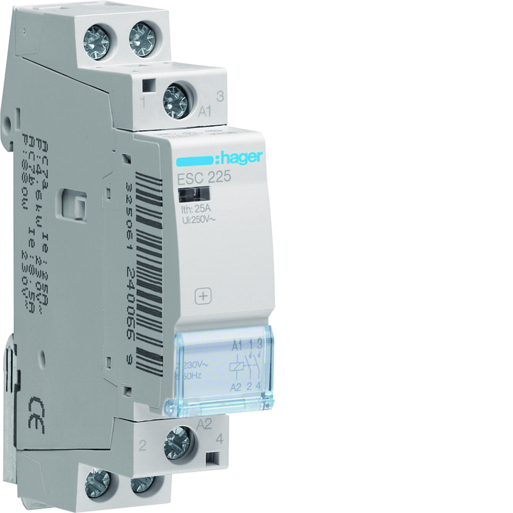 Contact 25A, 2F, 230V