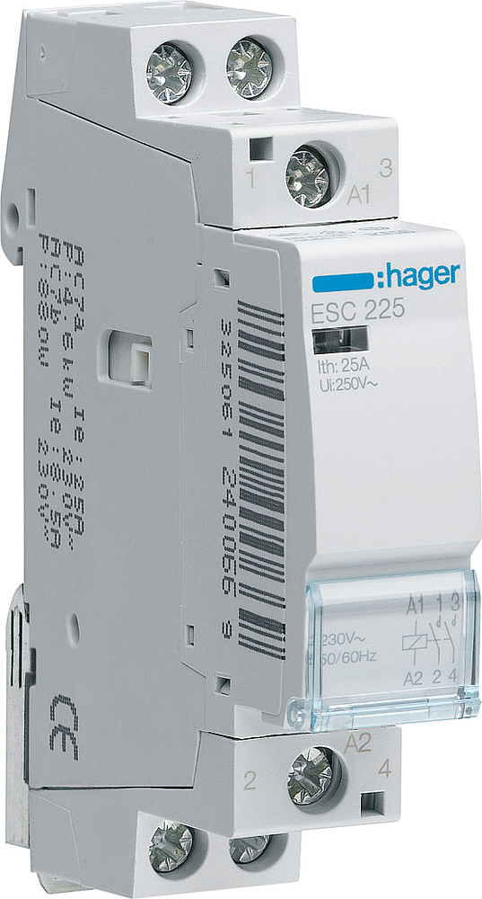 Contact 25A, 2F, 230V