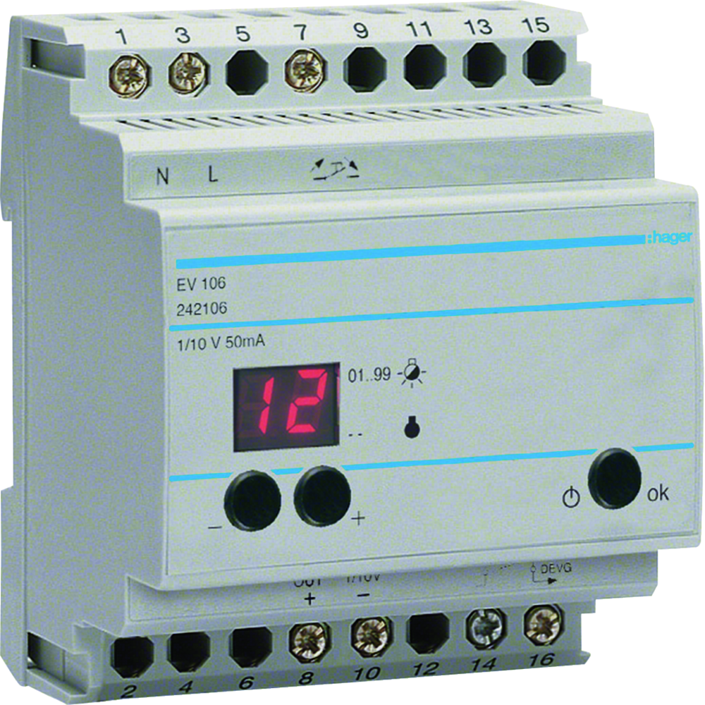 Télévariateur pilote 1-10V